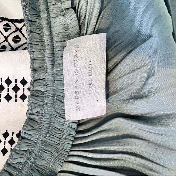 Sz XS Modern Citizen Sage Aileen Tie Shoulder Maxi Dress - Picture 9 of 14